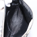 Christian Dior Trotter Saddle Accessory Pouch PVC Black White Auth 201266V-18