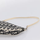 Christian Dior Trotter Saddle Accessory Pouch PVC Black White Auth 201266V-8