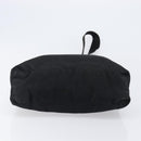 PRADA Shoulder Bag Nylon Black Silver Auth 201270-5