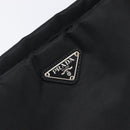 PRADA Shoulder Bag Nylon Black Silver Auth 201270-20