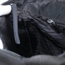 PRADA Shoulder Bag Nylon Black Silver Auth 201270-23