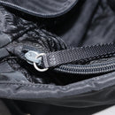 PRADA Shoulder Bag Nylon Black Silver Auth 201270-26