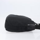 PRADA Shoulder Bag Nylon Black Silver Auth 201270-3