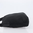 PRADA Shoulder Bag Nylon Black Silver Auth 201270-4