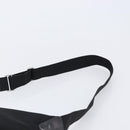 PRADA Shoulder Bag Nylon Black Silver Auth 201270-14