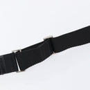 PRADA Shoulder Bag Nylon Black Silver Auth 201270-8