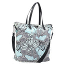 PRADA Tote Bag Nylon 2way Light Blue Silver Auth 201271A-1