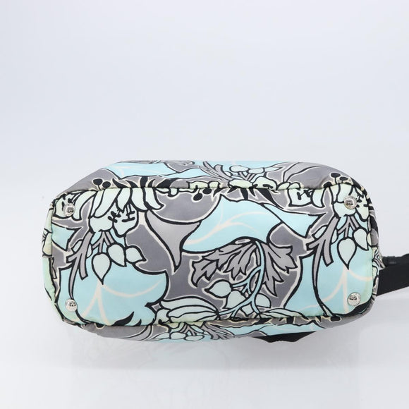 PRADA Tote Bag Nylon 2way Light Blue Silver Auth 201271A