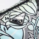 PRADA Tote Bag Nylon 2way Light Blue Silver Auth 201271A-21