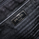 PRADA Tote Bag Nylon 2way Light Blue Silver Auth 201271A-23