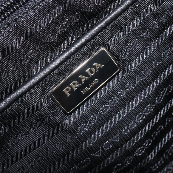 PRADA Tote Bag Nylon 2way Light Blue Silver Auth 201271A