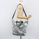 PRADA Tote Bag Nylon 2way Light Blue Silver Auth 201271A-29