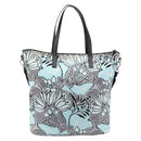 PRADA Tote Bag Nylon 2way Light Blue Silver Auth 201271A-2