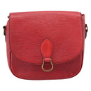 LOUIS VUITTON Epi Saint Cloud GM Shoulder Bag Red M52197 LV Auth 201273-13