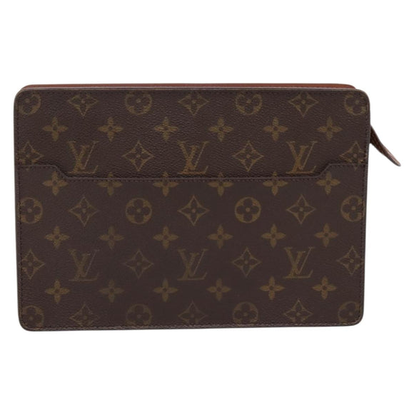 LOUIS VUITTON Monogram Pochette Homme Clutch Bag M51795 LV Auth 201275
