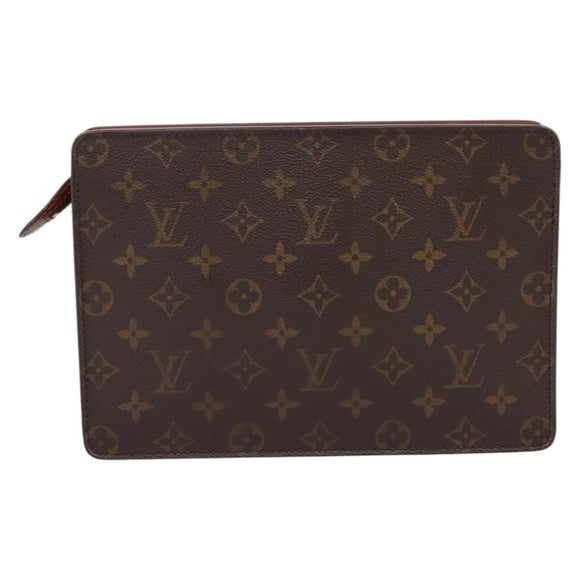 LOUIS VUITTON Monogram Pochette Homme Clutch Bag M51795 LV Auth 201275