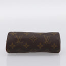 LOUIS VUITTON Monogram Papillon Pouch LV Auth 201276-5