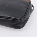 LOEWE Shoulder Bag Leather Black Gold Tone Auth 201277-9