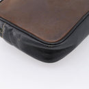 LOEWE Shoulder Bag Leather Black Gold Tone Auth 201277-16