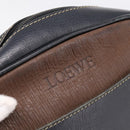LOEWE Shoulder Bag Leather Black Gold Tone Auth 201277-17