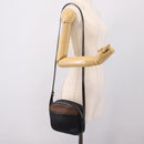 LOEWE Shoulder Bag Leather Black Gold Tone Auth 201277-20