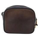 LOEWE Shoulder Bag Leather Black Gold Tone Auth 201277-2