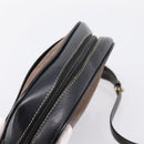 LOEWE Shoulder Bag Leather Black Gold Tone Auth 201277-6