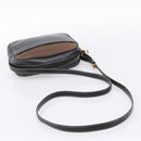 LOEWE Shoulder Bag Leather Black Gold Tone Auth 201277-7