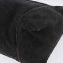 GUCCI GG Canvas Shoulder Bag Black 101333 Auth 201278A-11