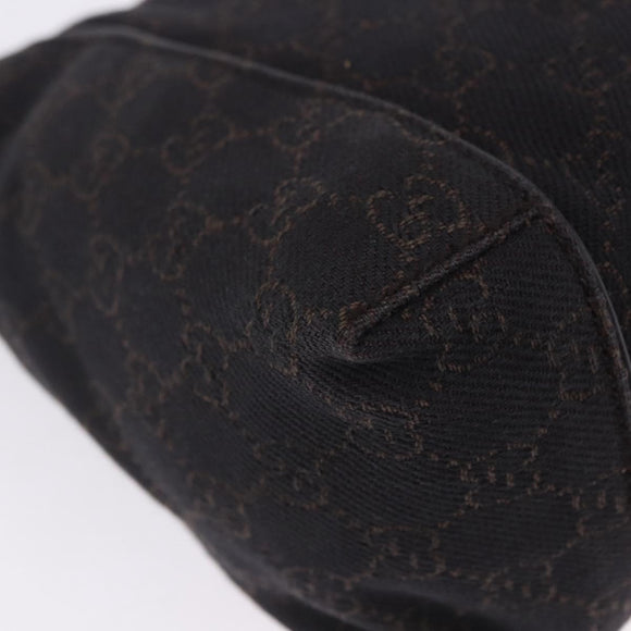 GUCCI GG Canvas Shoulder Bag Black 101333 Auth 201278A