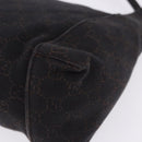 GUCCI GG Canvas Shoulder Bag Black 101333 Auth 201278A-13