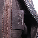 GUCCI GG Canvas Shoulder Bag Black 101333 Auth 201278A-15