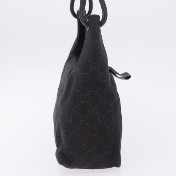 GUCCI GG Canvas Shoulder Bag Black 101333 Auth 201278A