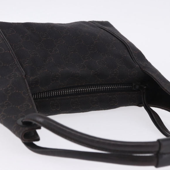 GUCCI GG Canvas Shoulder Bag Black 101333 Auth 201278A