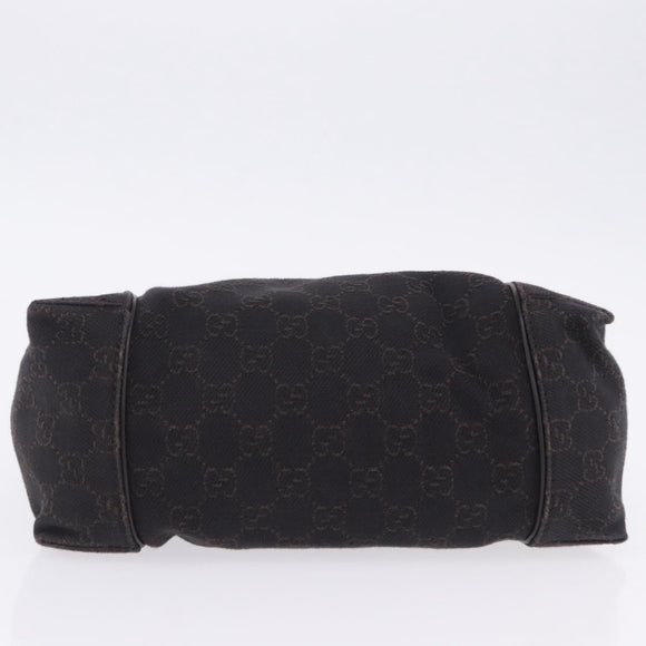 GUCCI GG Canvas Shoulder Bag Black 101333 Auth 201278A