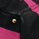PRADA Canapa GM Hand Bag Canvas Black Pink Auth 201284-10