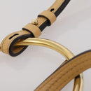 Chloe Fay Shoulder Bag Suede Beige Gold Tone Auth 201285-10