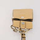 Chloe Fay Shoulder Bag Suede Beige Gold Tone Auth 201285-17