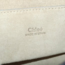 Chloe Fay Shoulder Bag Suede Beige Gold Tone Auth 201285-21