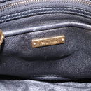 Miu Miu Biker Matelasse Hand Bag Leather 2way Ivory Red Auth 201287-28