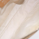 Salvatore Ferragamo Accessory Pouch Leather Beige Silver Auth 201289A-21