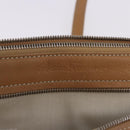 Salvatore Ferragamo Accessory Pouch Leather Beige Silver Auth 201289A-26