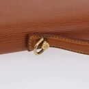 LOUIS VUITTON Epi Porte Documents Bandouliere Zipangu Gold M54468 LV Auth 201296-8