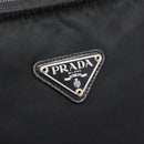 PRADA Shoulder Bag Nylon Black Silver Auth 201298-14