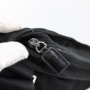 PRADA Shoulder Bag Nylon Black Silver Auth 201298-16