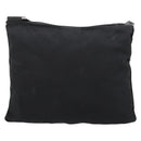 PRADA Shoulder Bag Nylon Black Silver Auth 201298-3