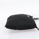 PRADA Shoulder Bag Nylon Black Silver Auth 201298-5