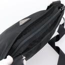 PRADA Shoulder Bag Nylon Black Silver Auth 201298-6
