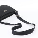 PRADA Shoulder Bag Nylon Black Silver Auth 201298-7