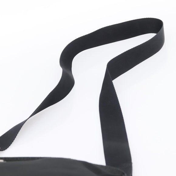 PRADA Shoulder Bag Nylon Black Silver Auth 201298